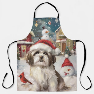Tablier Noël Joie hivernale havanaise