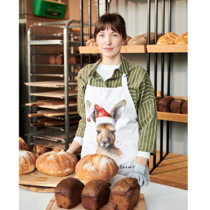 Tablier Noël Kangaroo, personnalisable