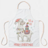 Tablier Noël Llama (Recto)