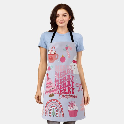Tablier Noël moderne (Porté)