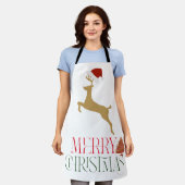 Tablier Noël Moderne des Fêtes (Porté)