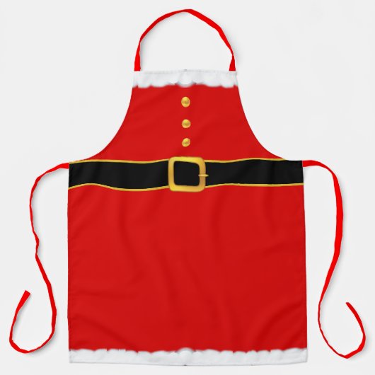 Tablier Noël moderne Père Noël (Recto)