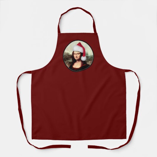 Tablier Noël Mona Lisa (Recto)