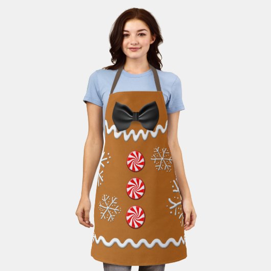 Tablier Noël Noël Pingerbread Cookie Apron (Porté)