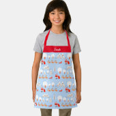 Tablier Noël Père Noël Apron w Nom Petit (Insitu)