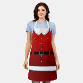 Tablier Noël Père Noël Aprons Santa Clause Costume Apron (Porté)