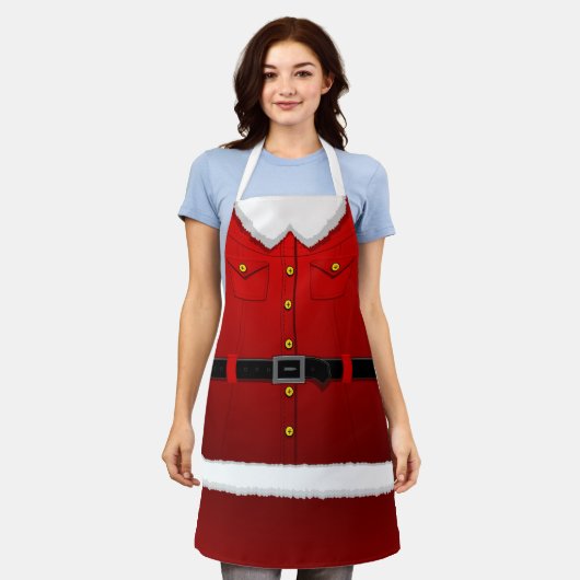 Tablier Noël Père Noël Aprons Santa Clause Costume Apron (Porté)