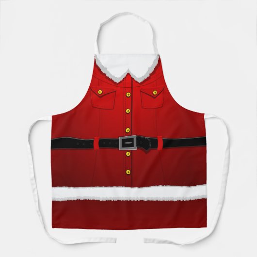 Tablier Noël Père Noël Aprons Santa Clause Costume Apron (Recto)