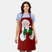 Tablier Noël Père Noël Aprons Santa Clause Costume Apron (Porté)