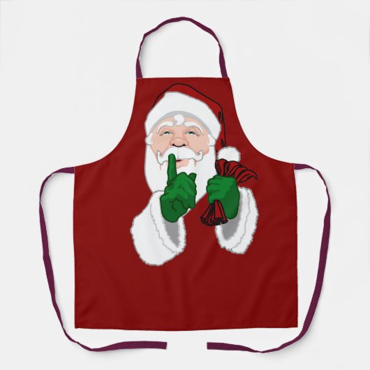 Tablier Noël Père Noël Aprons Santa Clause Costume Apron (Recto)