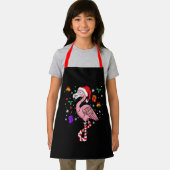 Tablier Noël Père Noël Flamant rose Lover Funny Classic (Insitu)