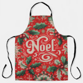 Tablier Noel rouge et vert (Recto)