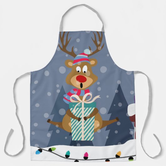 Tablier Noël Rudolph (Recto)