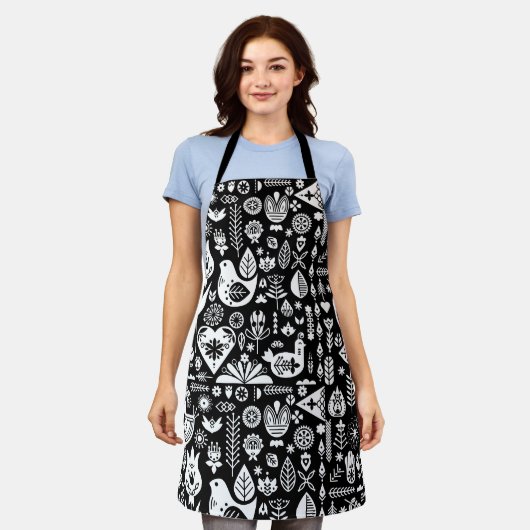 Tablier Noël scandinave (Porté)