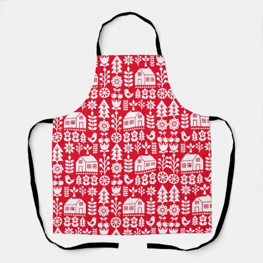 Tablier Noël scandinave (Recto)