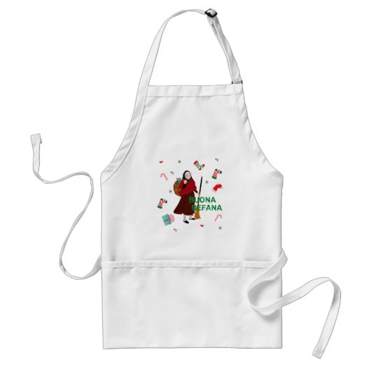 Tablier noël sorcière buona Befana (Devant)