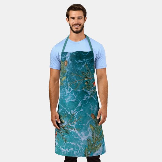 Tablier Noël Summer Ocean Beach (Porté)