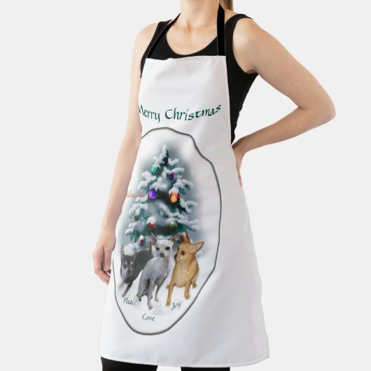 Tablier Noël trio Chihuahua (Insitu)