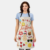 Tablier Noël tropical (Porté)