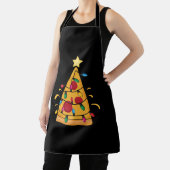 Tablier Noël TShirt pour enfants garçons Pizza Xmas Tree (Insitu)