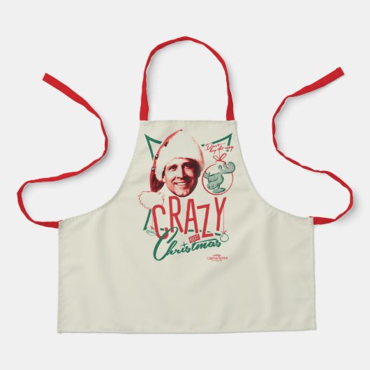 Tablier Noël Vacances Fou À propos de Noël (Recto)