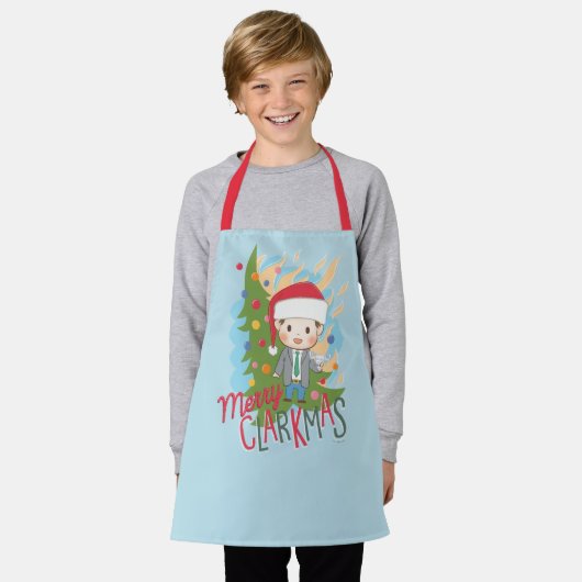 Tablier Noël vacances Joyeux Clarkmas (Porté)