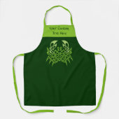 Tablier Nœud celtique du crabe vert (Recto)