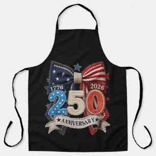 Tablier Nœud drapeau américain 250e anniversaire patriotiq