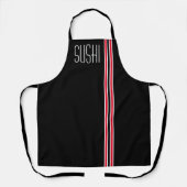 TABLIER NOIR APRON SUSHI (Recto)