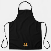 Tablier Noir Chic Monogrammé (Recto)