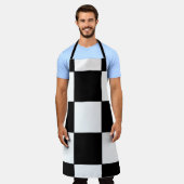 Tablier Noir et blanc (Porté)