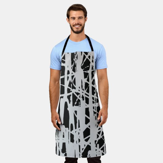 Tablier Noir et blanc (Porté)