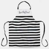 Tablier Noir Et Blanc Gras (Recto)