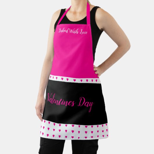 Tablier Noir Et Rose Clair (Insitu)