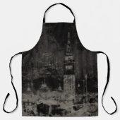 Tablier Noir et Taupe en survol Skyline Venise Italie (Recto)