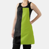 Tablier Noir et vert néon (Insitu)