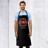 Tablier noir légende