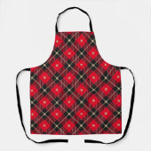 Tablier Noir Rouge or Lumberjack Plaid Motif (Recto)
