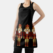 Tablier Noix rouges et noires d'or  (Insitu)