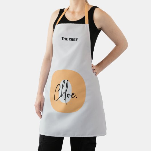 Tablier Nom de chef de script initial minuscule orange (Insitu)