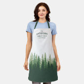 Tablier Nom de famille Cabine Emplacement Pine Tree Forest (Porté)