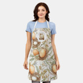 Tablier Nom de famille Russe Beige de Pâques (Porté)