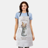 Tablier Nom de la ferme rustique Cuisine (Porté)