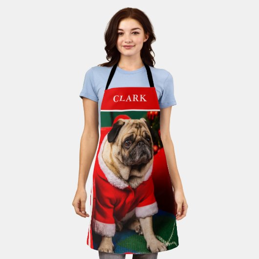 Tablier Nom de la photo de l'animal de marionnette de chie (Porté)
