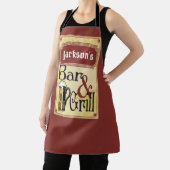 Tablier Nom de l'ajout du panneau Barre et Grill (Insitu)