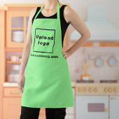 Tablier Nom de l'entreprise et logo vert pâle
