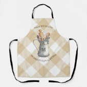 Tablier Nom de monogramme de ferme en cuisson (Recto)