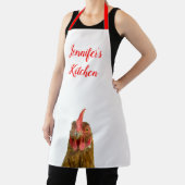 Tablier Nom de poulet amusant Tout-En-Un Imprimé Apron (Insitu)