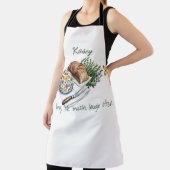 Tablier Nom de texte personnalisé Herbes et Citation d'ada (Insitu)