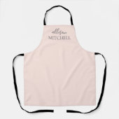 Tablier Nom d'écriture moderne chic (Recto)